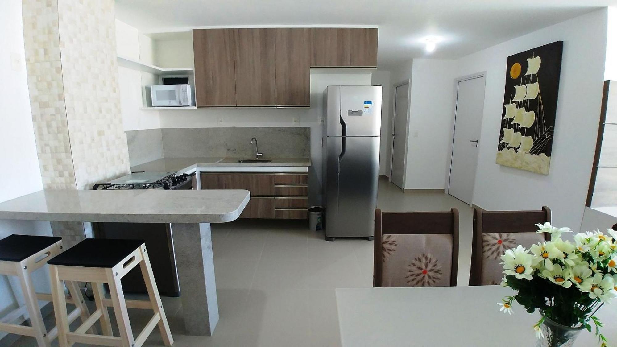 בארה דה סאו מיגל Areias Do Mar ! 2 Quartos Familia Com Varanda A213 מראה חיצוני תמונה